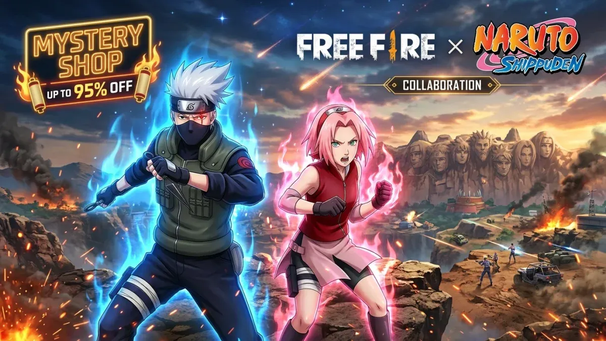 Mystery Shop FF x Naruto September 2026: Bocoran Bundle Kakashi, Sakura & Diskon 95%